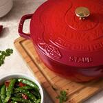 Staub Enameled Cast Iron French Oven Pot - Lunar New Year Snake Lid