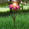 Steel Poppy, Sunflower, and Dahlia Garden Torches