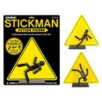 Stickman Action Figure Warning Sign