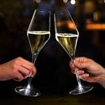 Stolzle Highlight Champagne Flutes - Stems Light Up When Raised