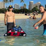Stone Skipping Cornhole Game