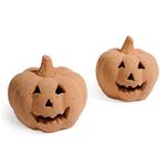 Spooky Stoneware Fire Pumpkins