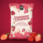 Strawberry Champagne Drizzled Kettle Corn Popcorn