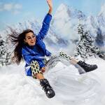 Super Clear Inflatable Snowmobile Sled