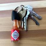 Tabasco Sauce Mini Bottle Keychain Cap