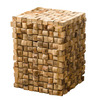 Teak Wood Blocks Side Table / Stool / Stand