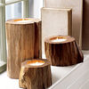 Teak Wood Candles