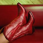Tecovas x Chili's Booth Boots - Made from Genuine Chili's Booth Vinyl