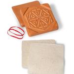 Terra Cotta Microwave Flower Press