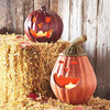Terra Cotta Pumpkin Lanterns