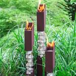 Terra Flame Corten Steel Mason Torches