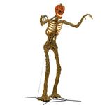 Terrifying 12 Foot Tall Giant Inferno Pumpkin Skeleton w/ Animated LifeEyes