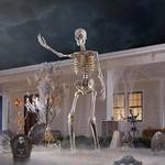 Gigantic 12 Foot Skeleton With Animated LCD Eyes