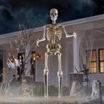 Gigantic 12 Foot Skeleton With Animated LCD Eyes