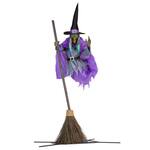 Terrifying 12 ft Animated Hovering Witch