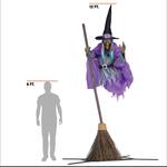 Terrifying 12 ft Animated Hovering Witch