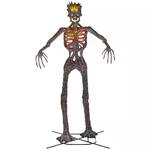 Terrifying 12.5 Foot Tall Giant Inferno Deadwood Skeleton Statue