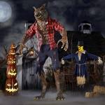 Terrifying 9.5 Foot Tall Immortal Werewolf Animatronic Statue