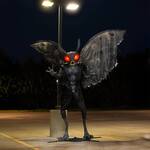 Terrifying Giant Animatronic Mothman Statue