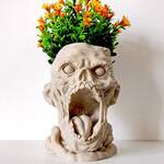 Terrifying Zombie Head Planter
