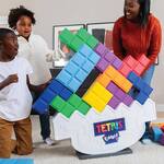 Tetris Tumble XL - Giant Interactive Stacking Game on a Tilting Base