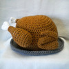 Thanksgiving Turkey Platter Crocheted Hat