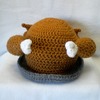 Thanksgiving Turkey Platter Crocheted Hat