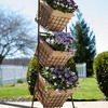 Three-Tier Harvest Basket Planter Stand