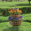Three-Tier Natural Coco Fiber Planter and Water Fountain