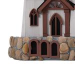 Three Tower Castle Birdhouse with Dragon Weathervane
