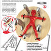 Throwzini's Knife Block - Spinning Wheel of Death for Cutlery
