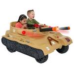 Thunder Tank Ride-On Toy - Working Cannon and Rotating Turret!
