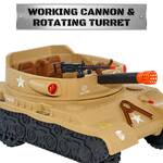 Thunder Tank Ride-On Toy - Working Cannon and Rotating Turret!
