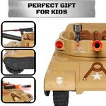 Thunder Tank Ride-On Toy - Working Cannon and Rotating Turret!
