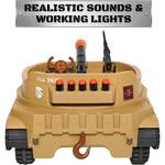 Thunder Tank Ride-On Toy - Working Cannon and Rotating Turret!