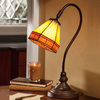 Tiffany-Style Stained Glass Mission Desk Lamp