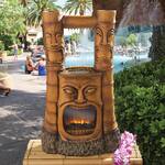 Tiki God of Fire and Water Fountain
