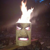 TikiTorchz - Chainsaw-Carved Flaming Tiki Head Log Torches