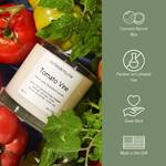 Tomato Vine Scented Candle with a Coconut / Apricot Wax Blend