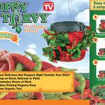 Topsy Turvy Upside-Down Hot Pepper Planter