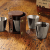 Travel Shot Glasses with Leather Case
