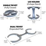 Trivae - Lid Holder, Modular Trivet, Display Stand, and Server