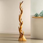 Twisted Suar Wood Coat Rack