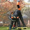Massive Two Story Inflatable Black Cat