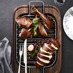 Ultimate Thanksgiving Turkey Carving Board / Roasting Rack