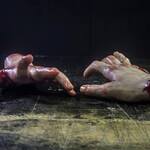 Ultra-Realistic Posable Silicone Severed Hands Props