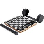 Umbra Rolz - Portable Roll Up Chess and Checkers Set
