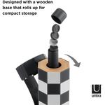 Umbra Rolz - Portable Roll Up Chess and Checkers Set