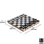 Umbra Rolz - Portable Roll Up Chess and Checkers Set