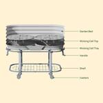 Vego Garden Elevated Rolling Garden Bed with Wicking Cell System